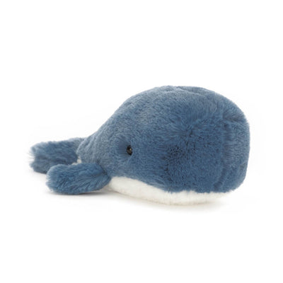 Jellycat bamse, Ocean Wavelly blåhval - 15 cm