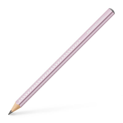 Faber-Castell, Jumbo sparkle blyant - Rose metallic