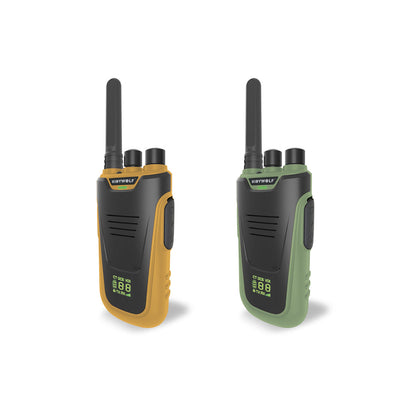 Kidywolf walkie talkie til barn, Kidytalk - Grøn/orange