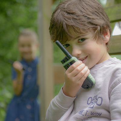 Kidywolf walkie talkie til barn, Kidytalk - Blå/Rød