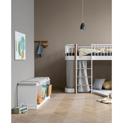 Oliver Furniture Wood reol, 3x1 rom - med eller uten vannrett sokkel