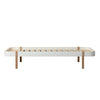 Oliver Furniture, Wood Lounger, 90 x 200 cm - hvit/eik