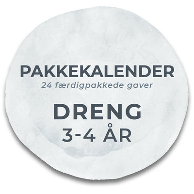 Ferdig pakkekalender, Gutte 3-4 år