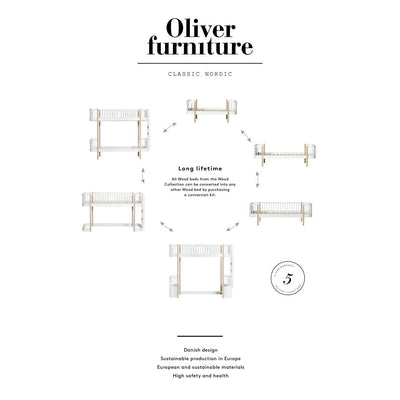 Oliver Furniture, Wood Original seng - hvit