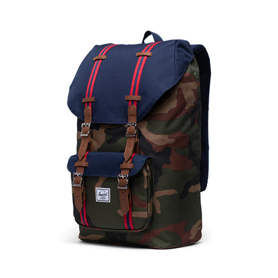 Herschel ryggsekk, Little America - Woodland camo/peacoat/tan