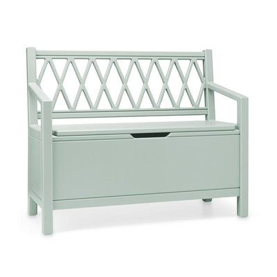 Cam Cam benk, Harlekin Kids storage bench - Dusty green