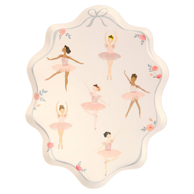 Meri Meri paptallerkener, Ballerina - 8 stk.
