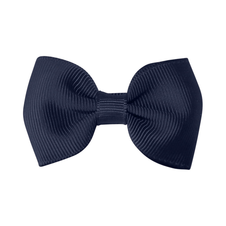 Medium Milledeux® velvet bowtie bow with tails – alligator clip – white /  gold – Milledeux