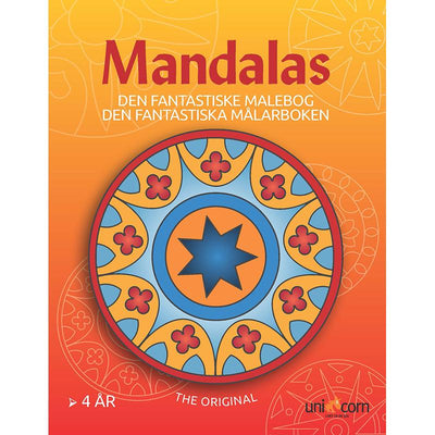 Mandalas malebok, mønstre - fra 4 år