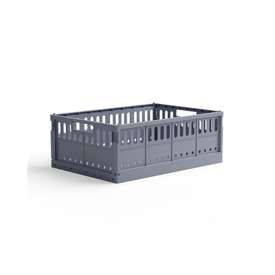 Made Crate, Sammenleggbar kasse i maksistørrelse - Blue grey